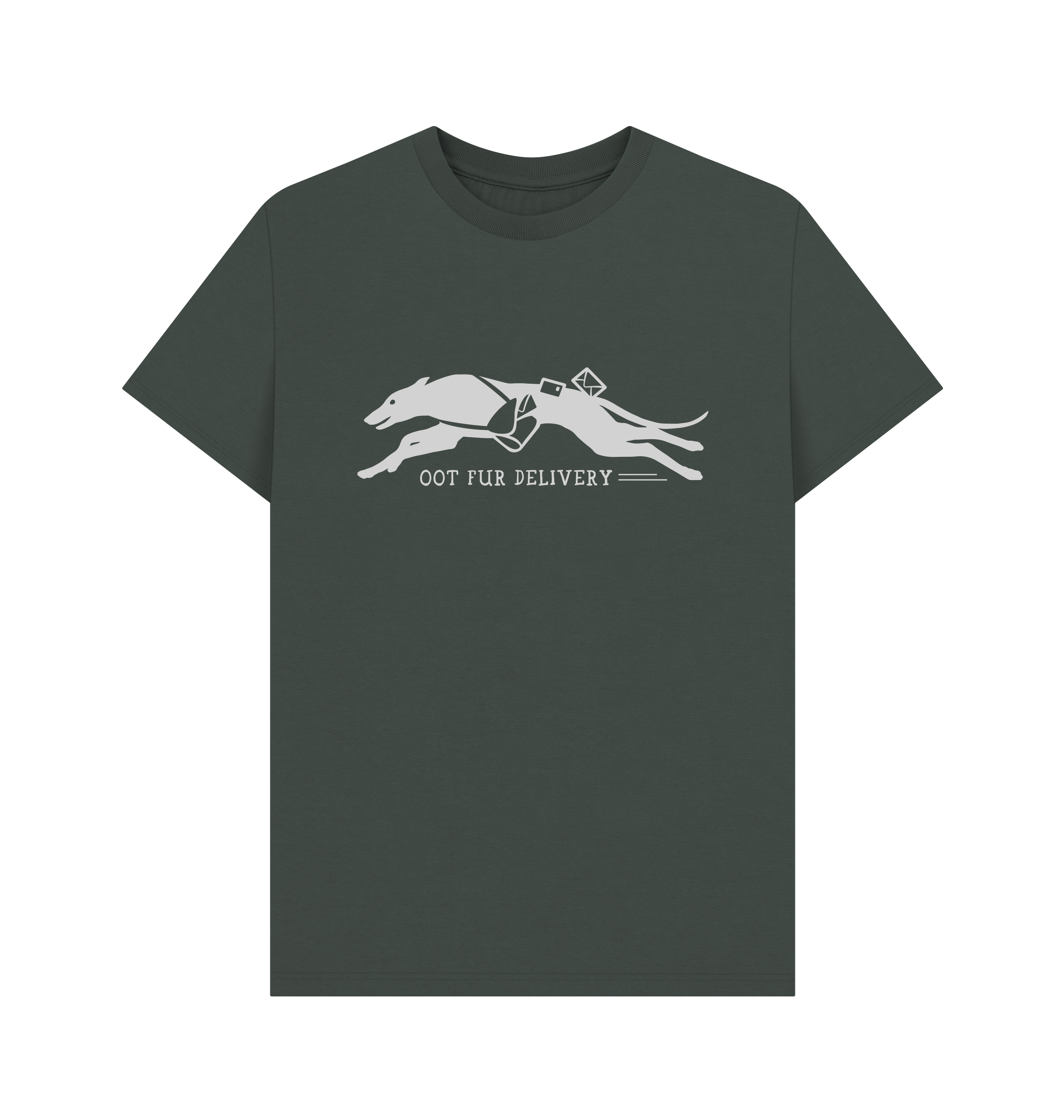 Dark Grey Printed T-shirt Front