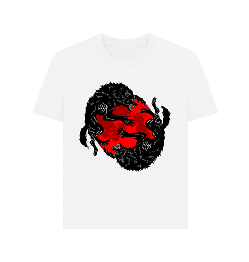 White Printed T-shirt Front