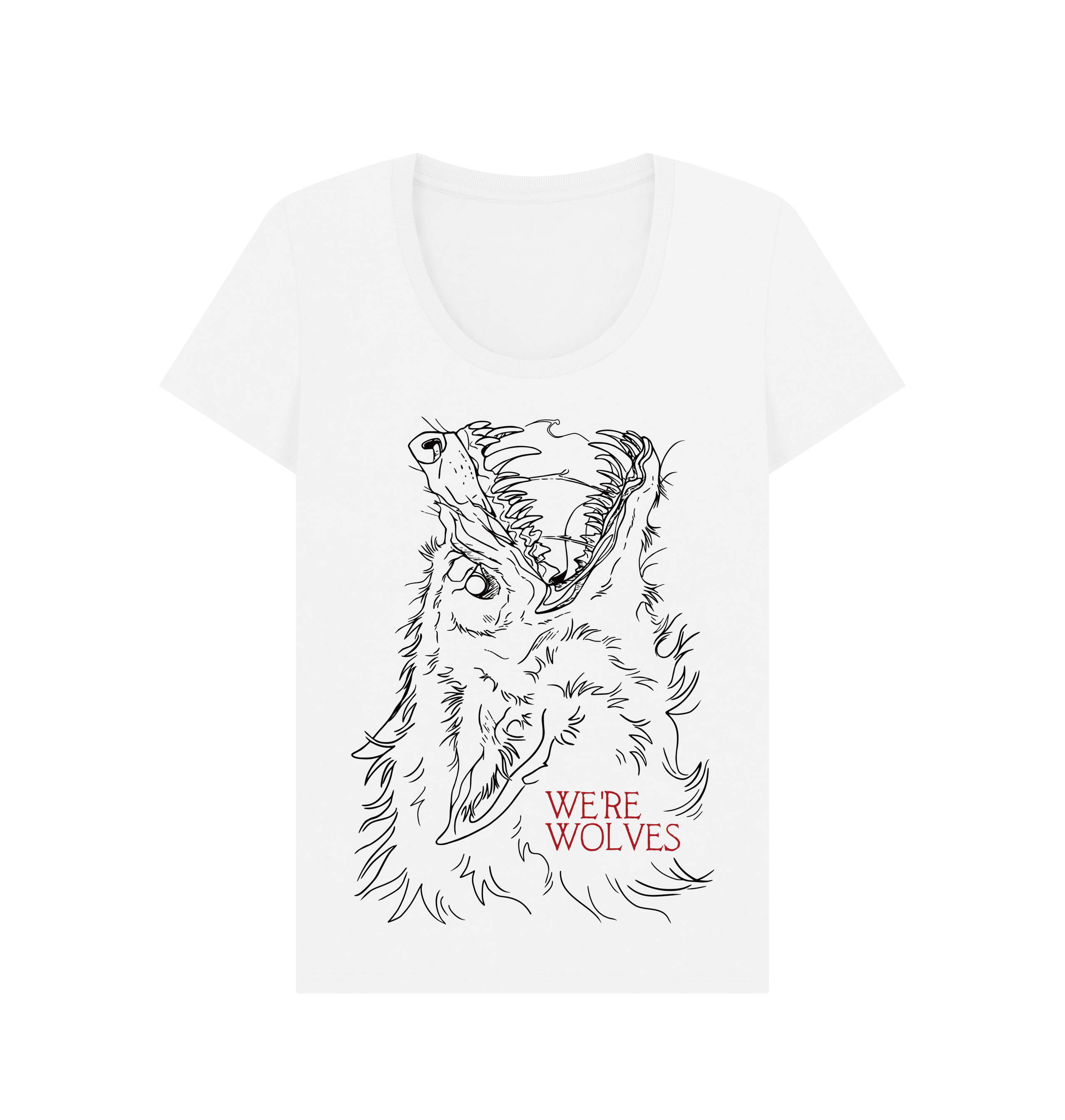 White Printed T-shirt Front