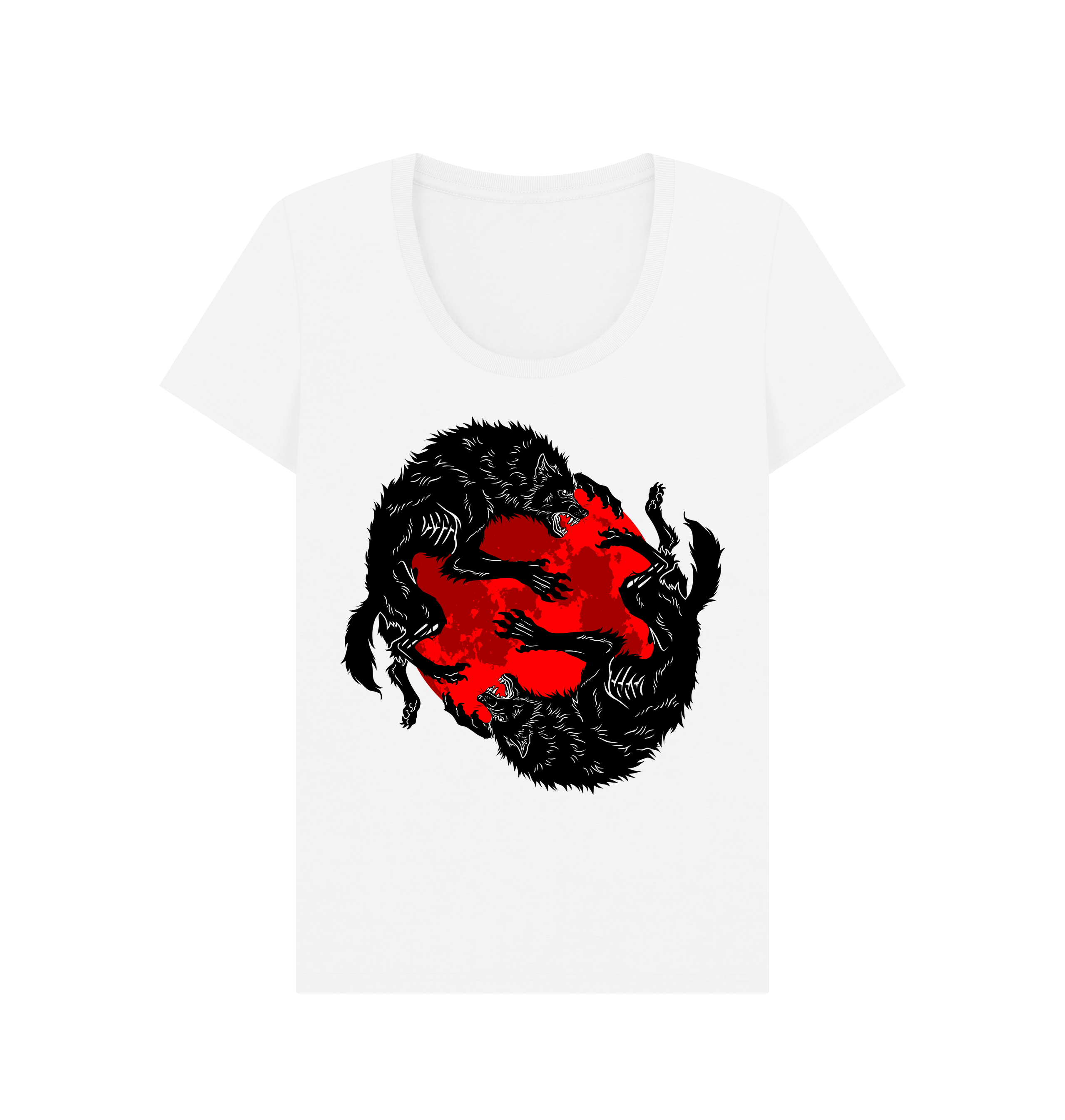 White Printed T-shirt Front