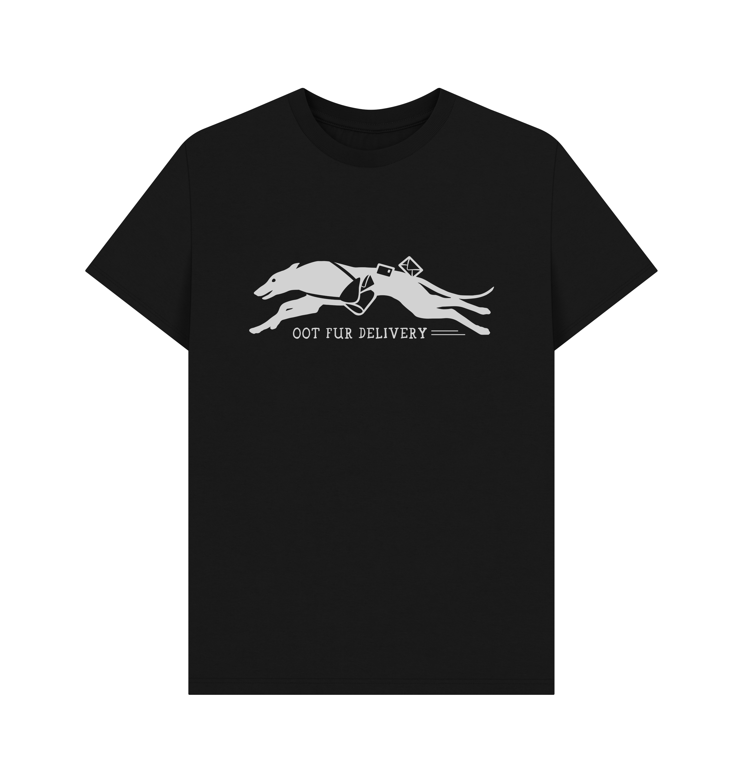 Black Printed T-shirt Front