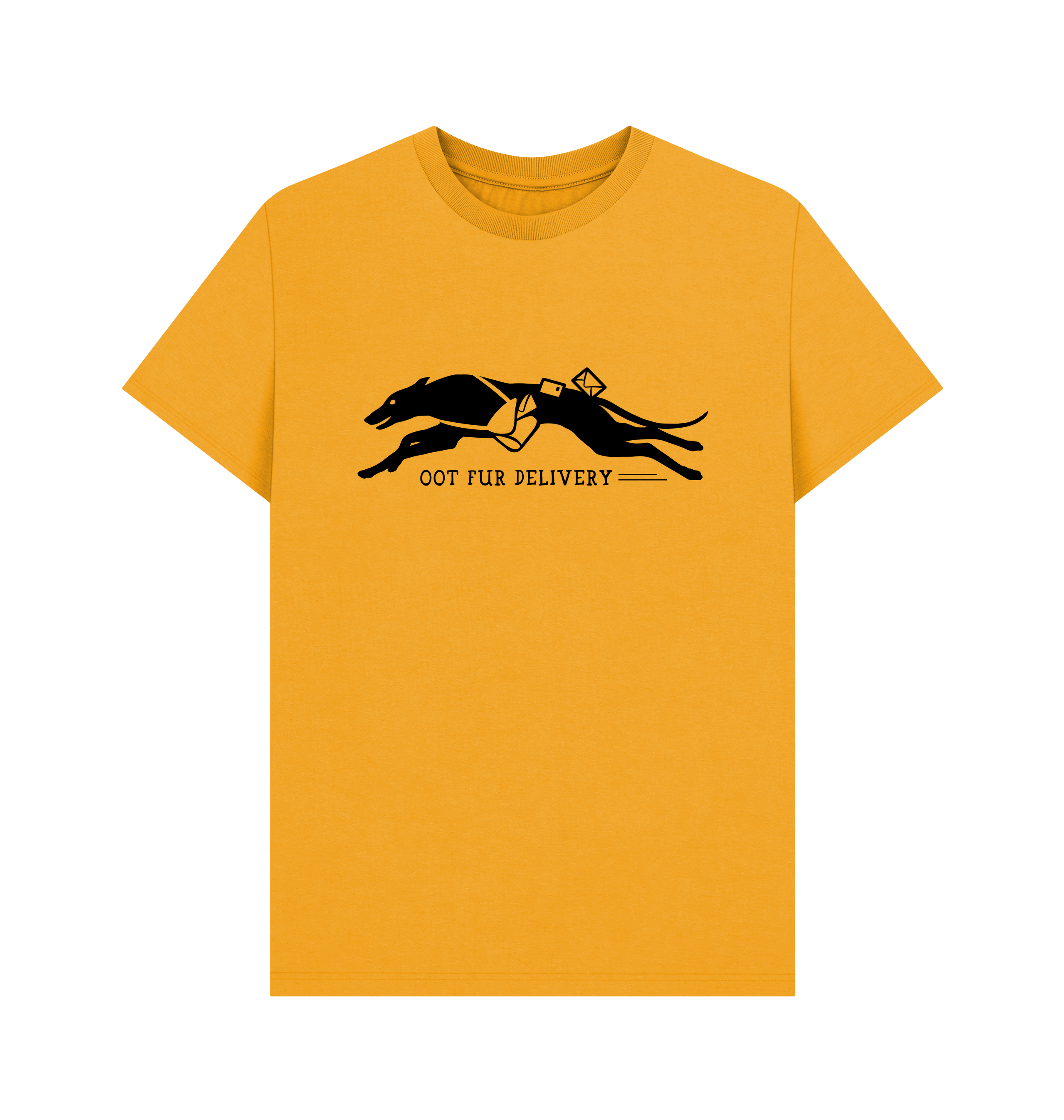 Mustard Printed T-shirt Front