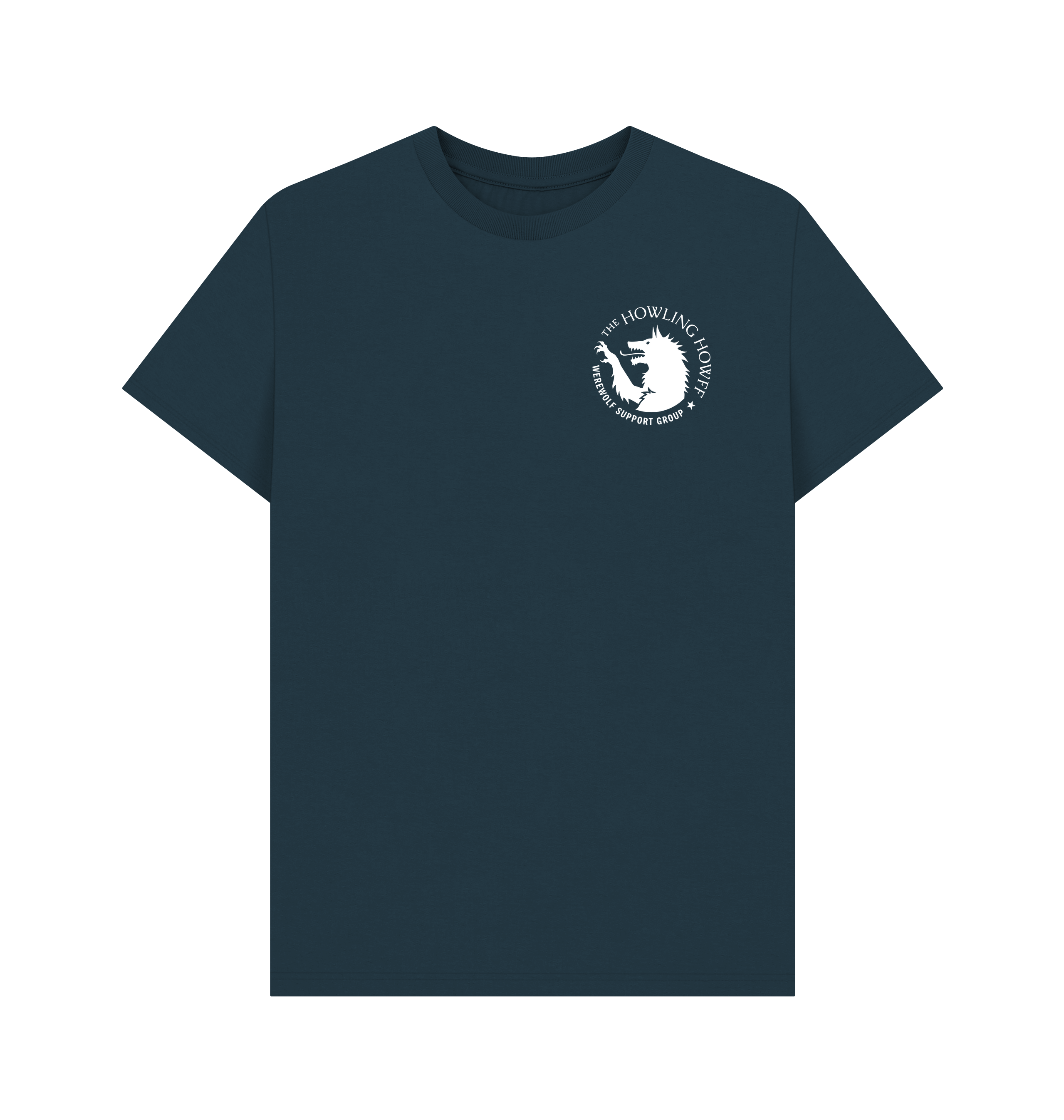 Denim Blue Printed T-shirt Front