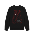 Black Printed Sweater Front