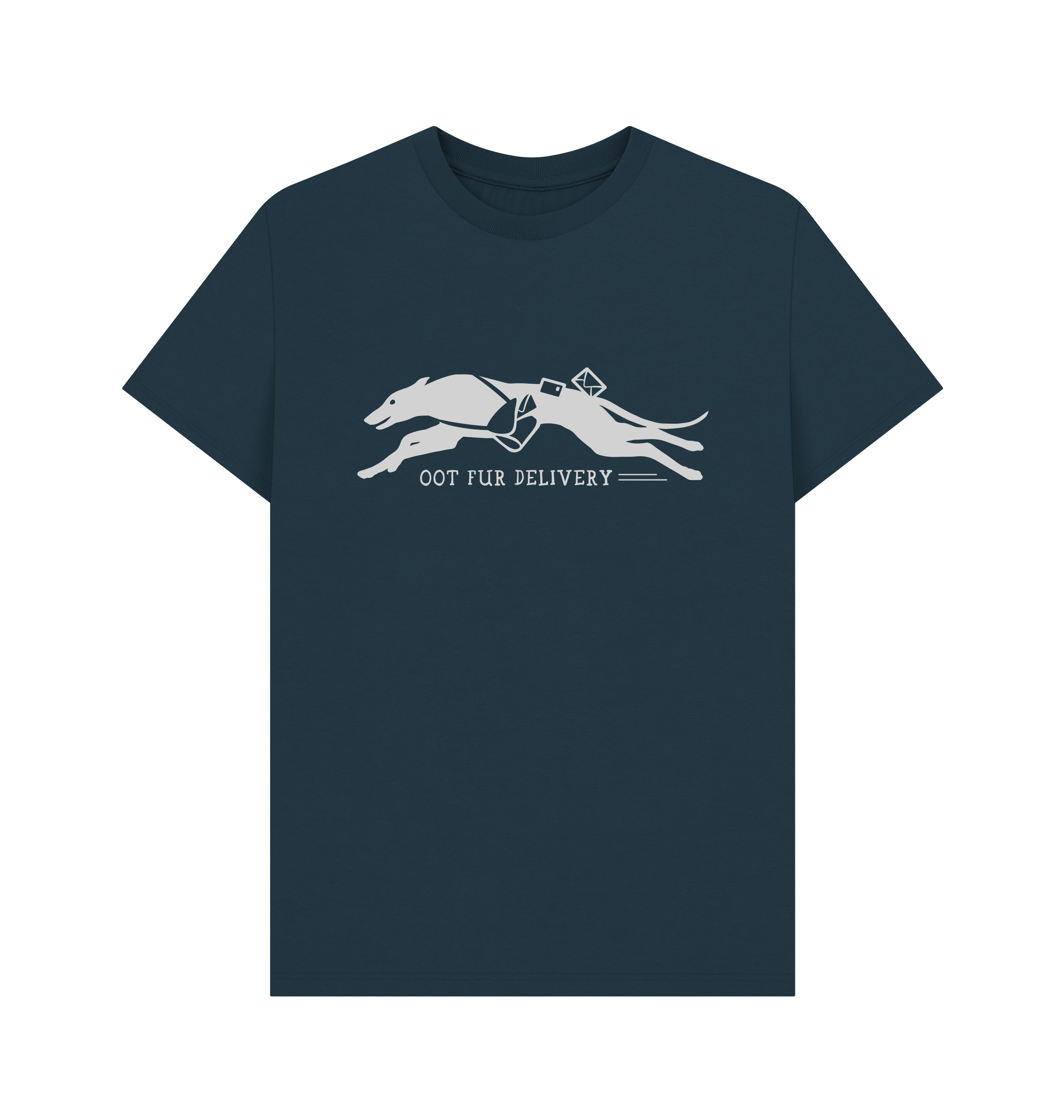 Denim Blue Printed T-shirt Front