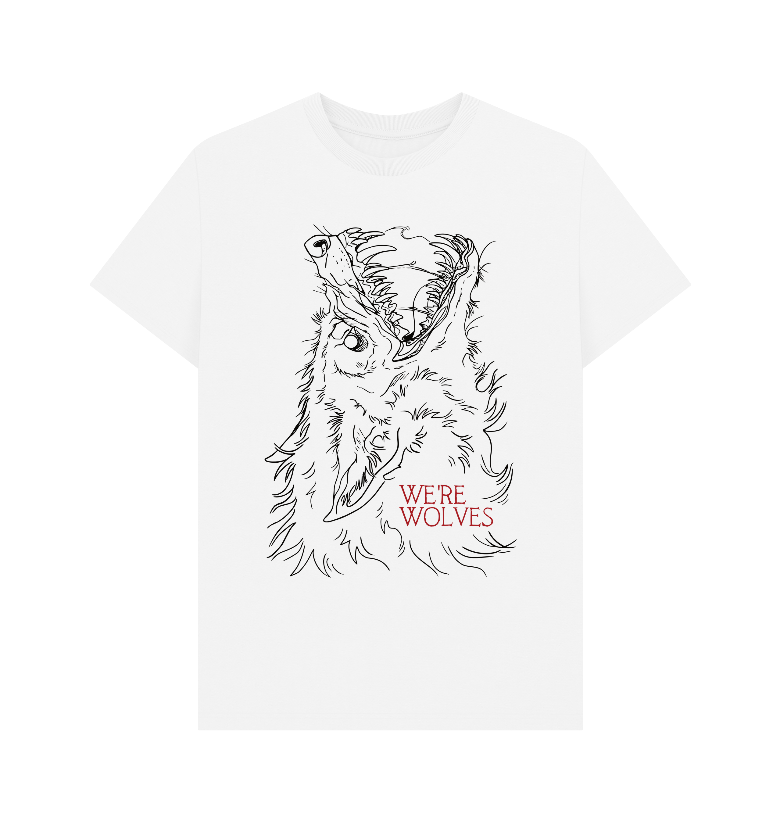 White Printed T-shirt Front