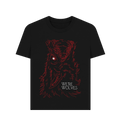 Black Printed T-shirt Front