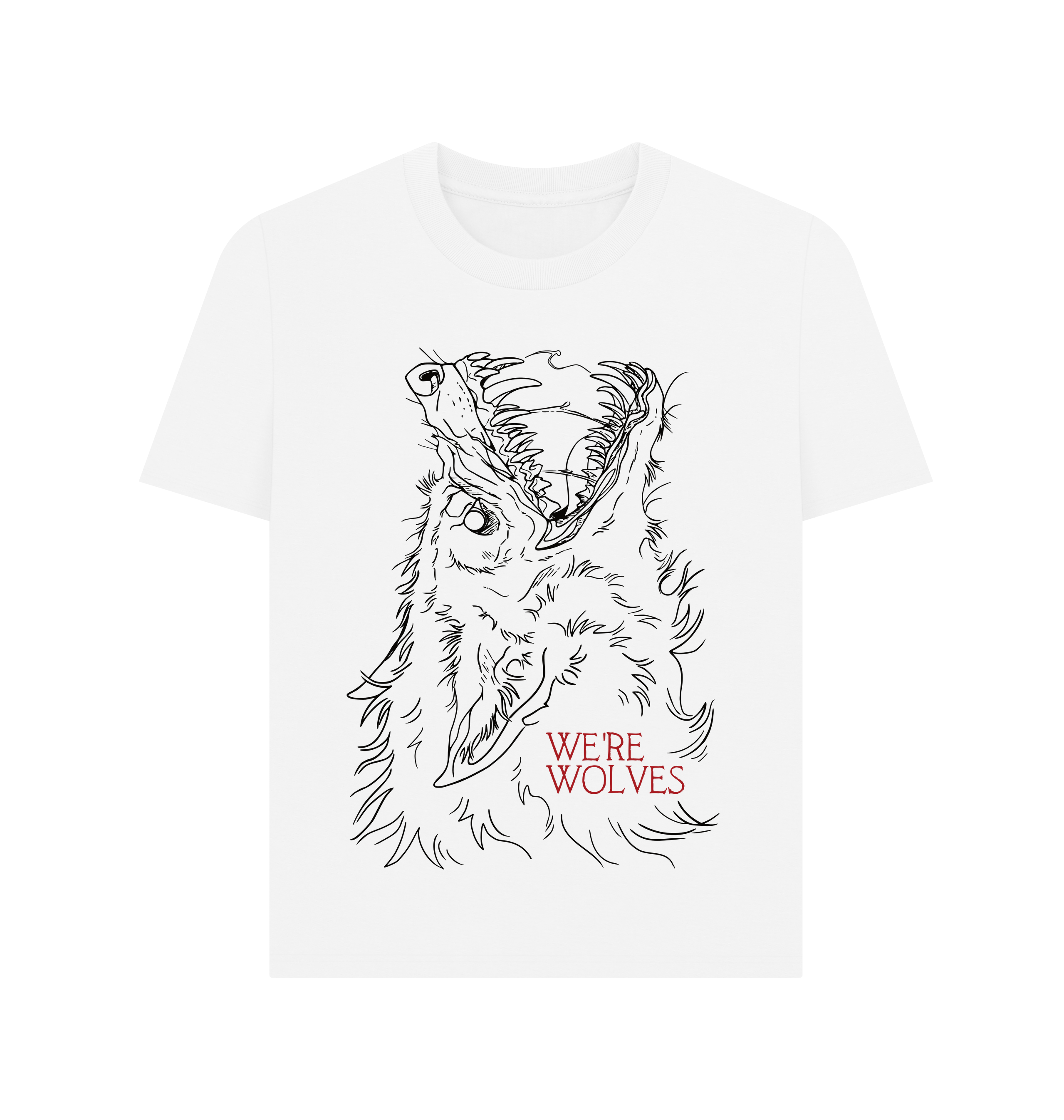 White Printed T-shirt Front
