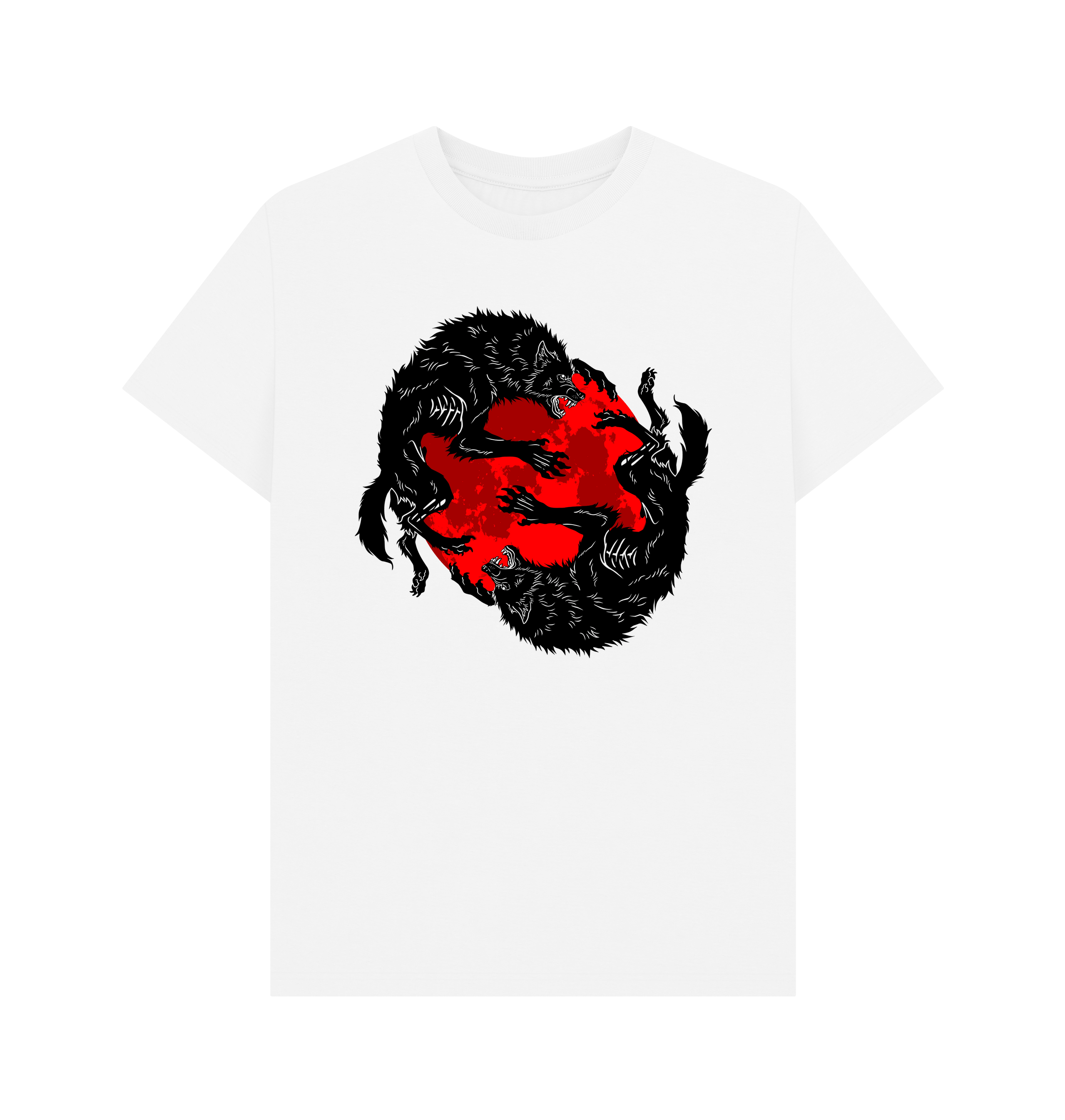 White Printed T-shirt Front