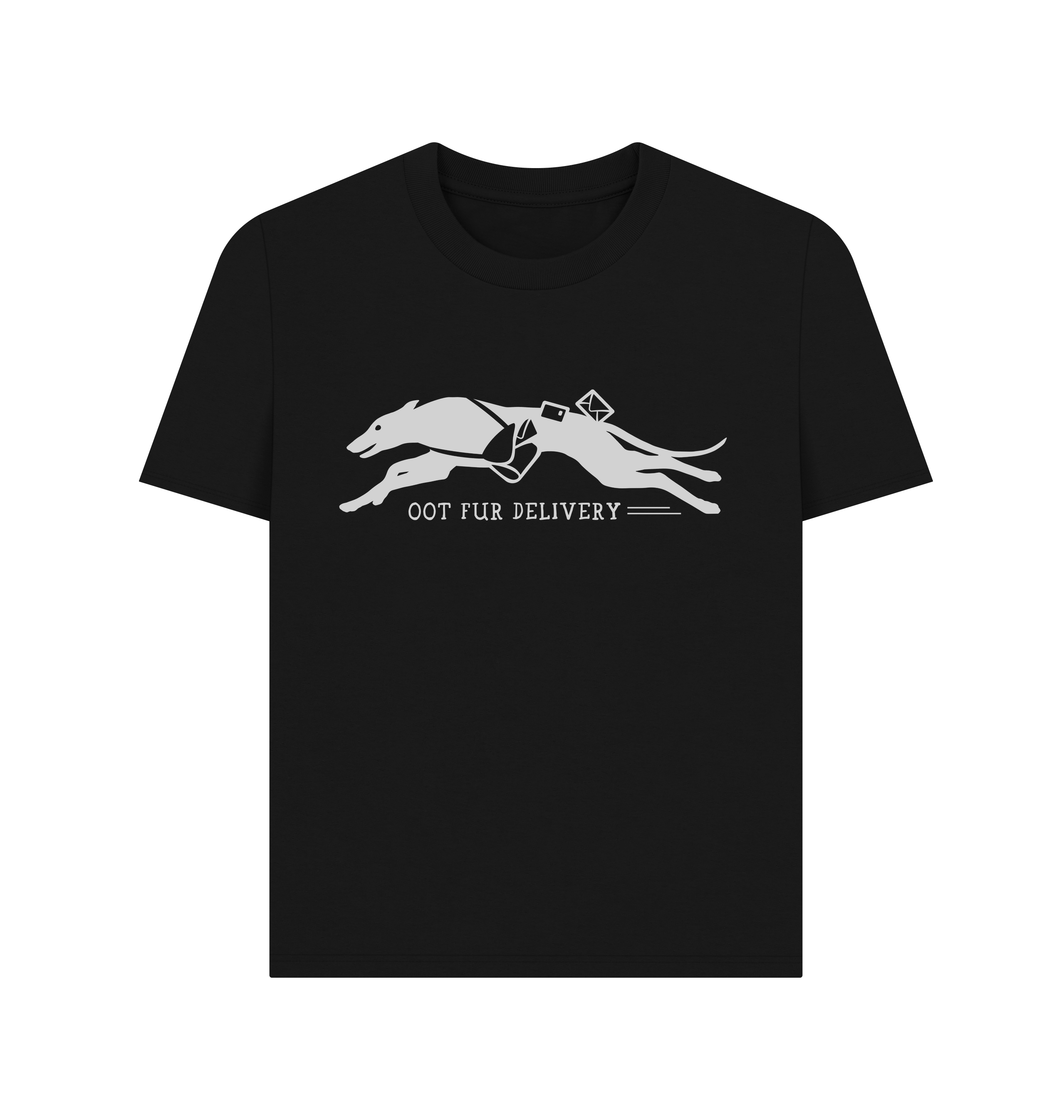 Black Printed T-shirt Front