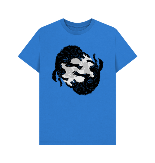 Bright Blue Printed T-shirt Front