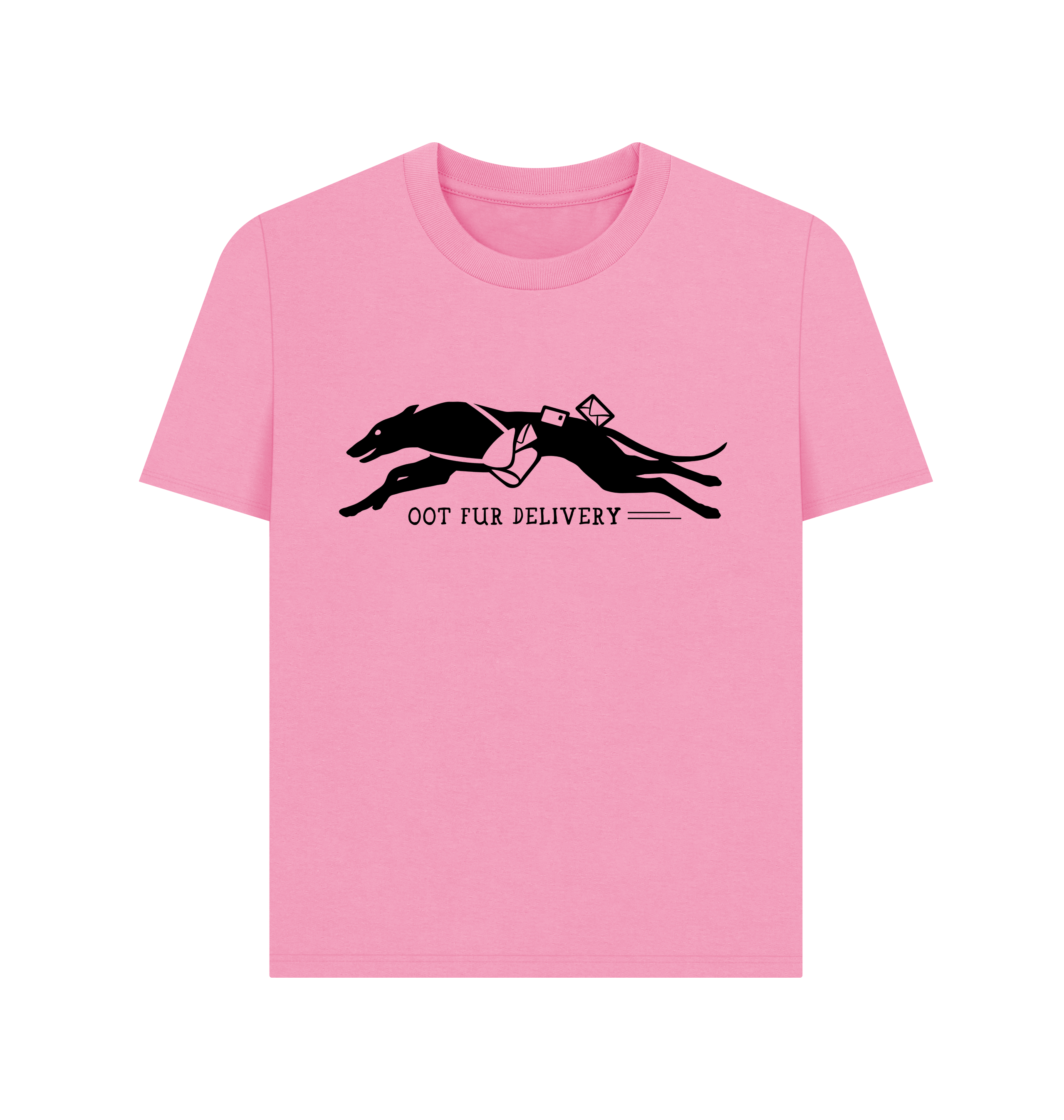 Rose Pink Printed T-shirt Front