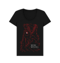 Black Printed T-shirt Front